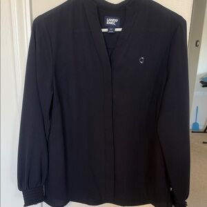 Lands' End Women's Navy Blur Top